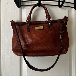 Brown Leather Brahmin Handbag